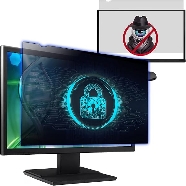 Izmapaic Computer Privacy Screen Filter for Widescreen Monitor, Anti-Spy/Anti Glare Protector Office Accessories
