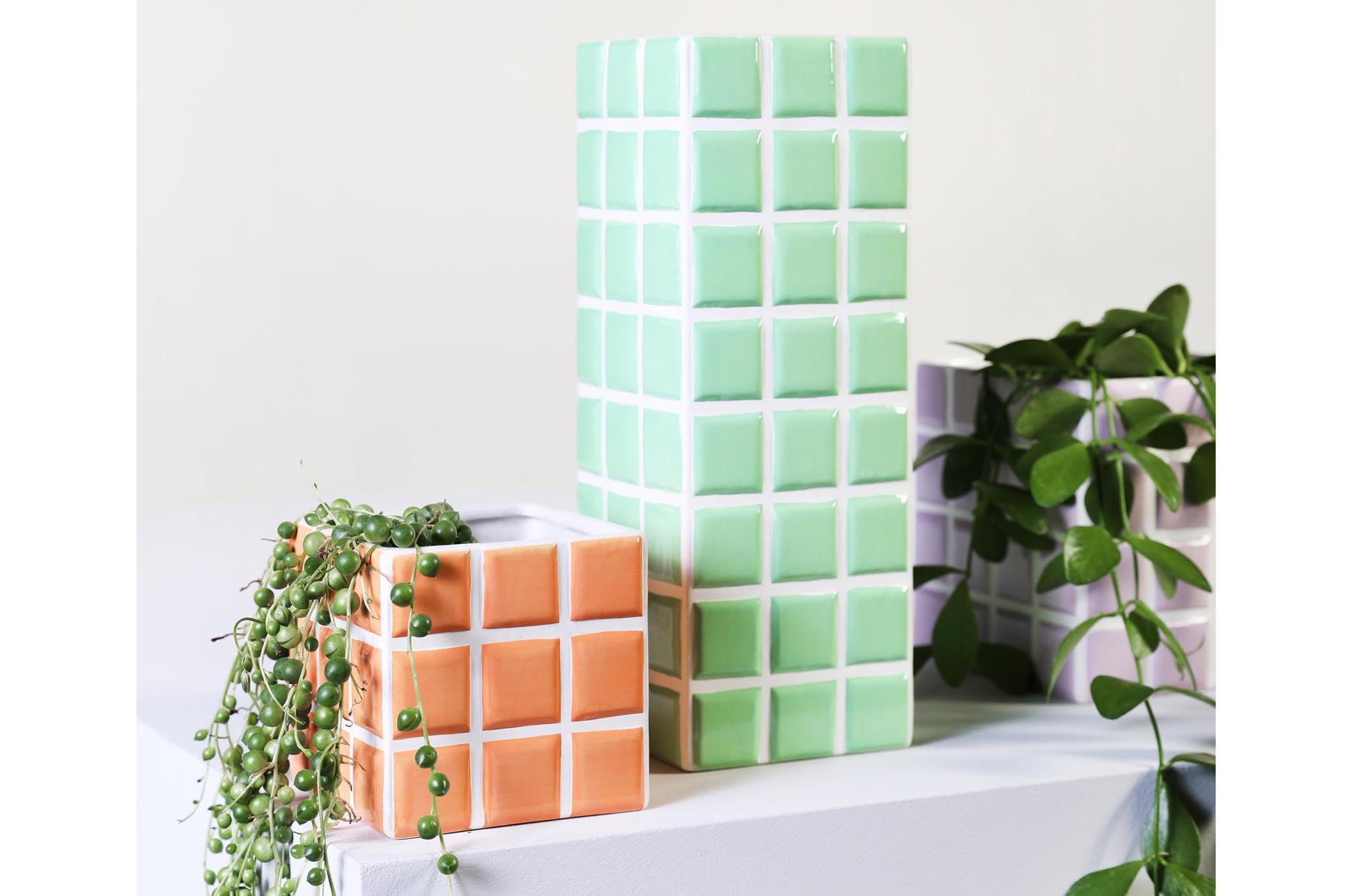 Amazon.co.jp: &Klevering アンドクレベリン フラワーベース TILE