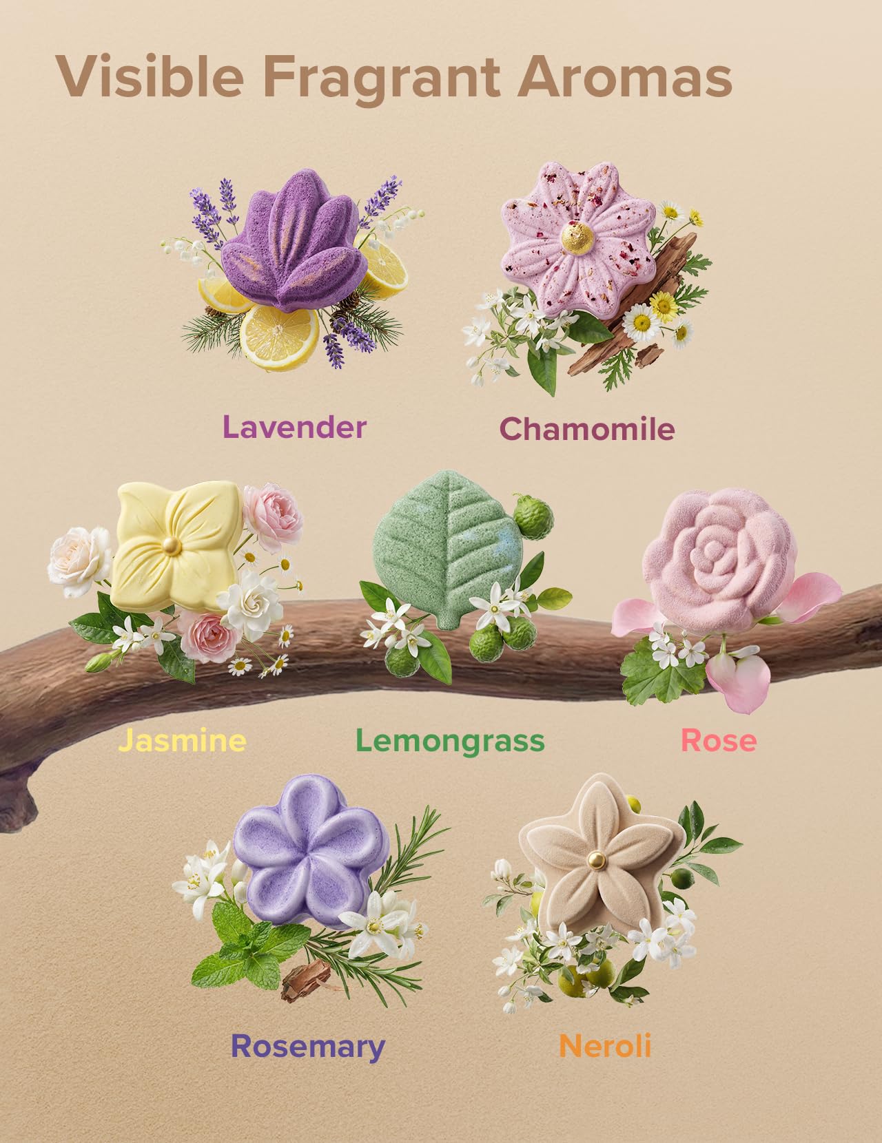 Momcozy 14-Pack Shower Steamers with 7 Floral Scents, Valentine’s Day Self Care Gifts for Her, Wife, Girlfriend & Mom, at-Home Spa Aromatherapy for Daily Showers, Stress Relief: Eucalyptus