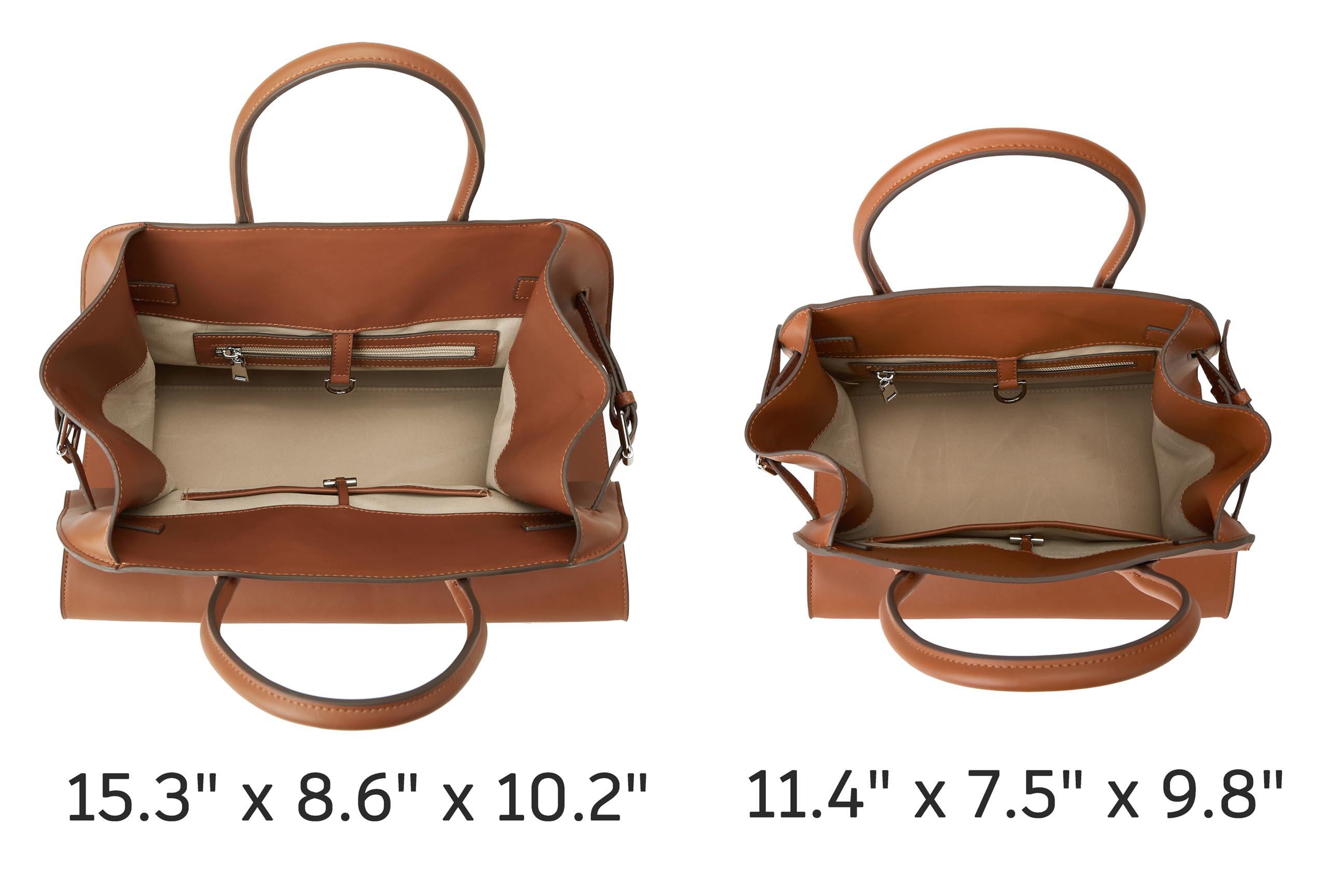 Bolso grande de piel vegana para mujer, retro, con asas superiores, de moda, para el trabajo, de piel sintética.