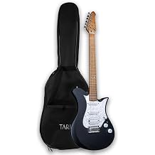 TARIO Electric Guitar 22 Frets, Mahogany Body, Roasted Maple Neck, S-S-H Pickups, 5-Way Switch, Synchronized Tremolo Bridge Solid Body Electric Guitar