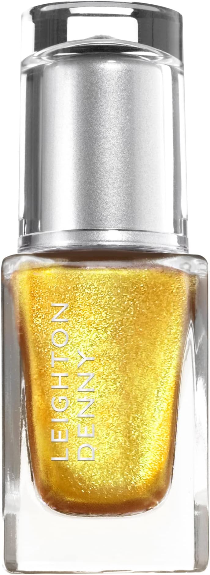 LEIGHTON DENNYNail Polish - Crazy For You - 75% Plant-Based Nail Varnish - Vegan - 12ml, Lemon Glitter