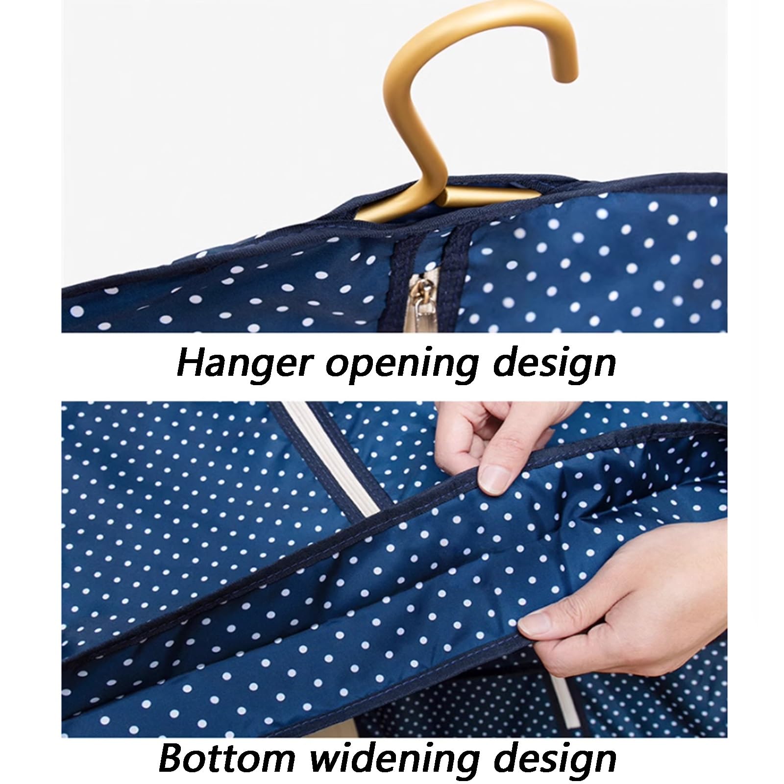 Bolsas para ropa, Funda de ropa tridimensional con cremallera, transpirable