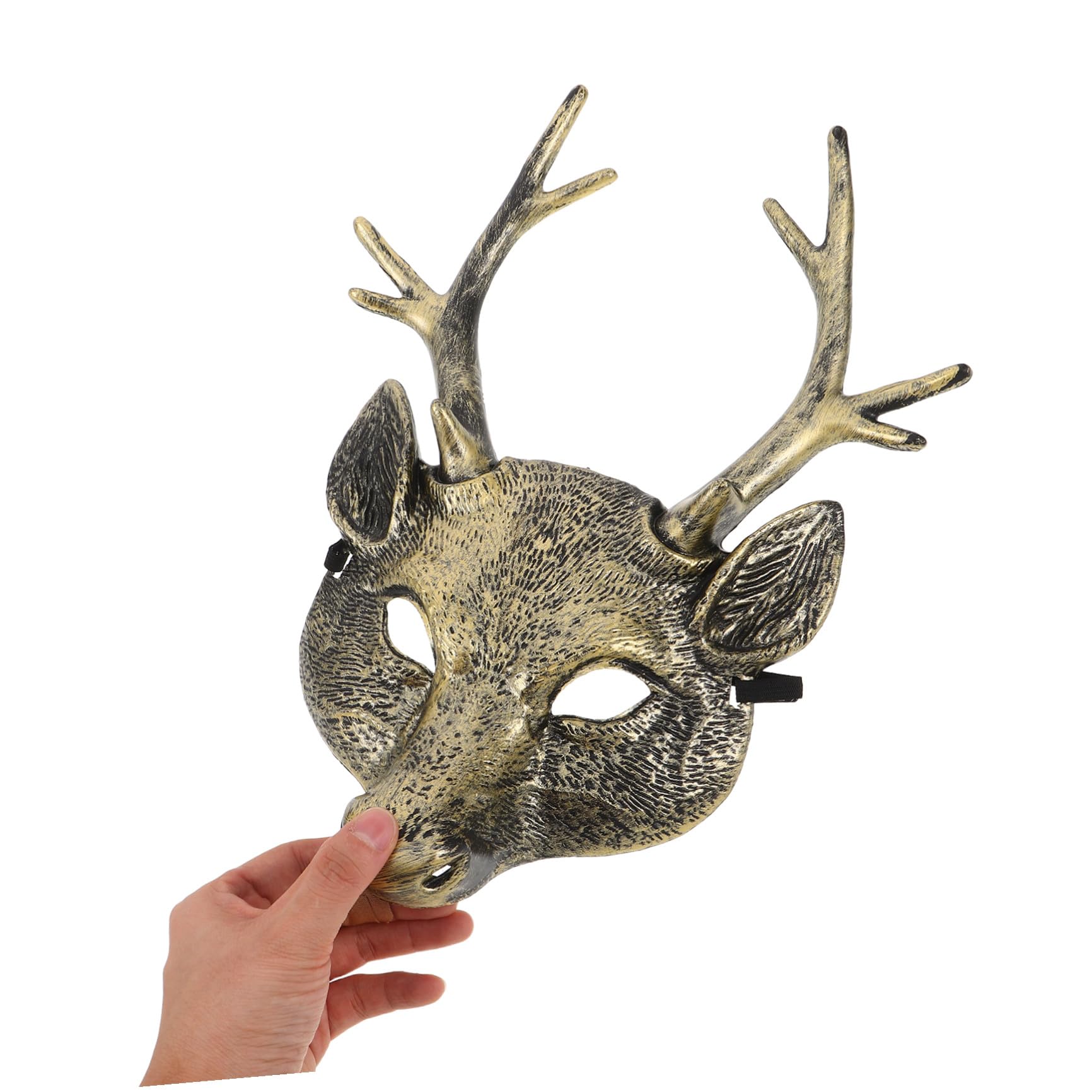 Maschera Animale Realistica a Testa di Cervo in Materiale Leggero e Traspirante Accessorio Cosplay e Maschera per Costume di Halloween per Adulti e Feste di Carnevale