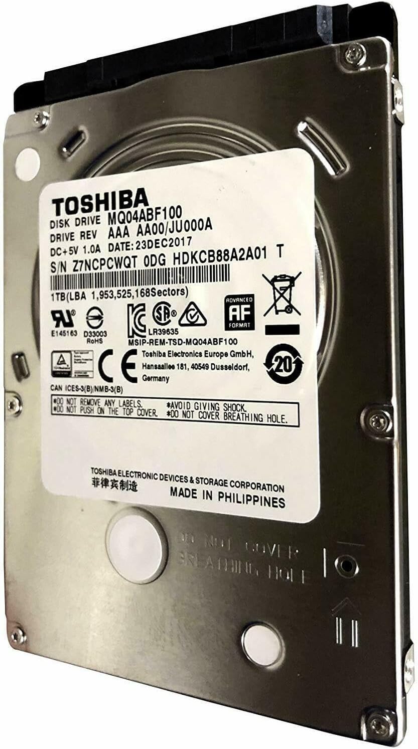 Toshiba 1TB 5400RPM 8MB Cache SATA 3.0Gb/s 2.5 inch PS3/PS4 Hard Drive - 3 Year Warranty (Renewed)