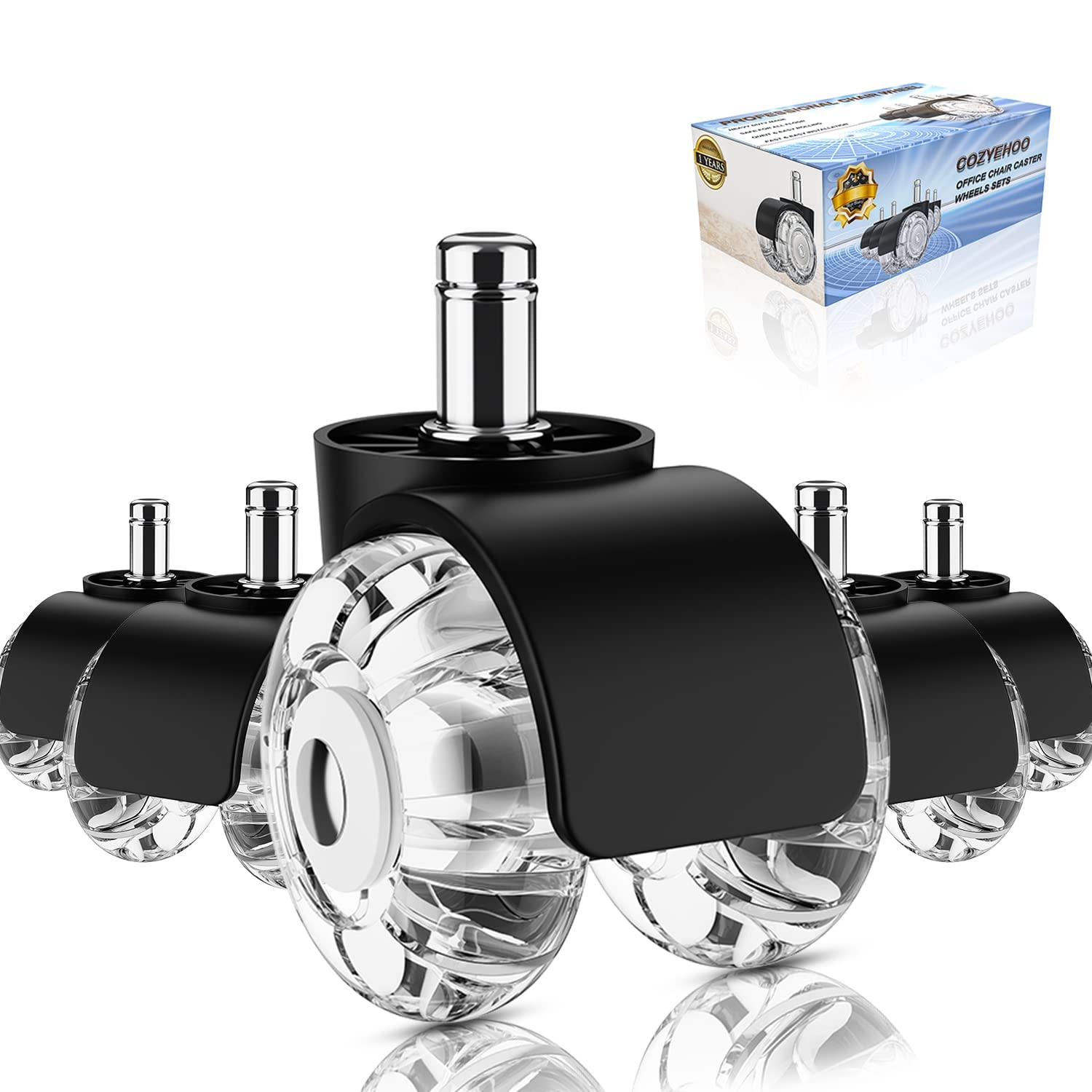 Office Chair casters,2 inch Replacement Desk Chair Wheels