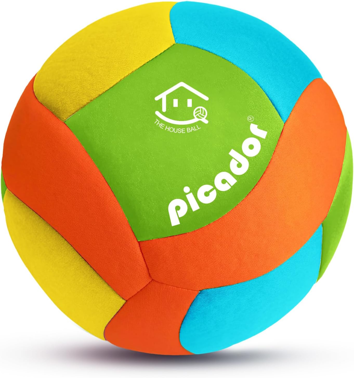 PP PICADOR Soft Indoor Volleyball - Soft and Safe Indoor Volleyballs for Practicing Inside House and Yard, Silent Volleyball with Pump for All Ages
