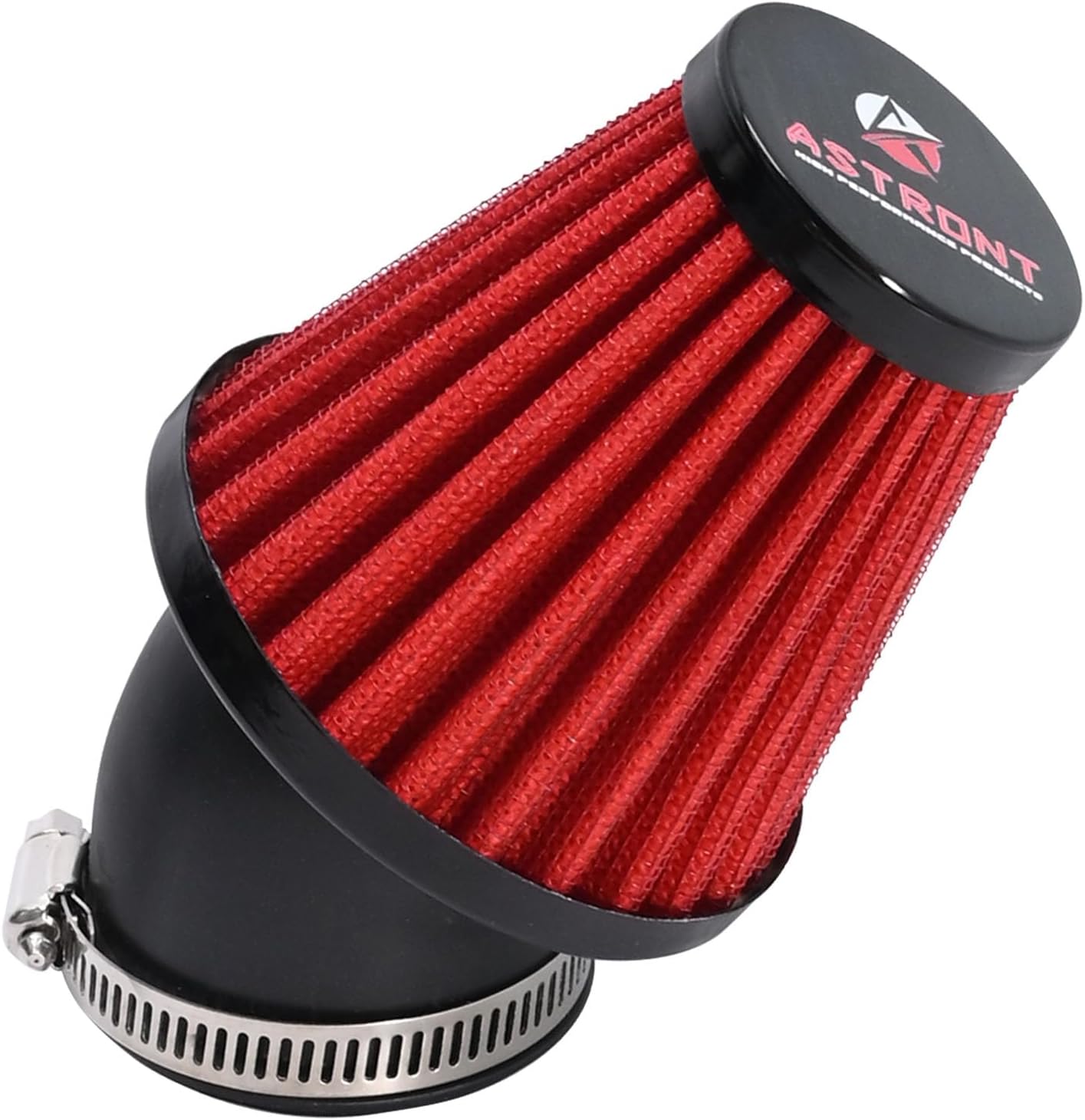 Universal Lufteinlassfilter 42 Mm – Für Dirt-Bikes, ATV, Honda, Yamaha, Suzuki & Mehr, Rot, Schutz Vor Schmutz