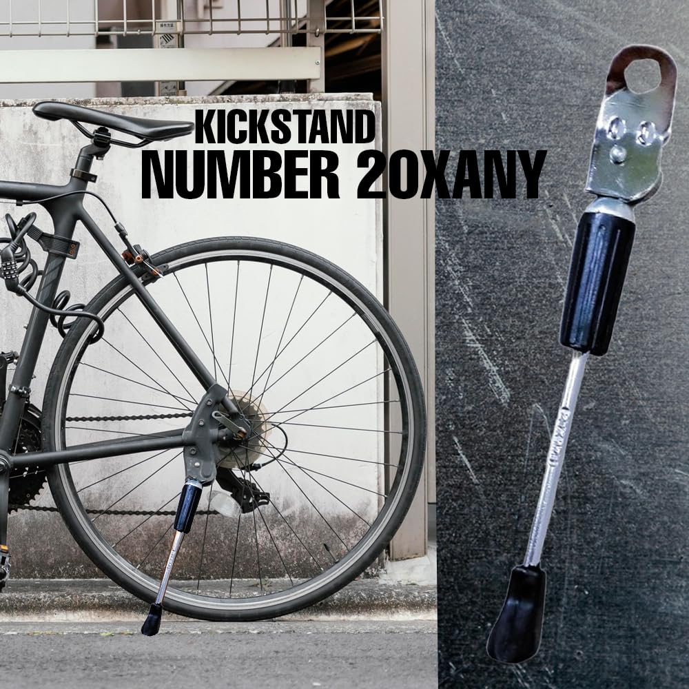 CYIDER Bicycle Kickstand,for 20T Bicycle,Made UP of Steel,Heavy Build Quality,Durable for Cycle Tyer Number 20XANY Number 2