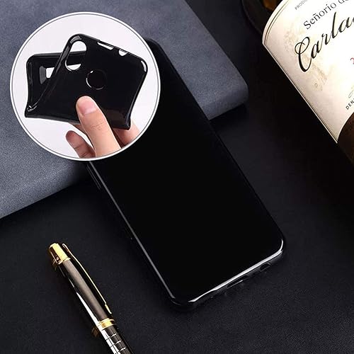 Miniatura 2 de KJYF - Funda para OnePlus 10 Pro (6.7 pulgadas), con 1 película protectora de vidrio templado, funda protectora de silicona suave negra a prueba de