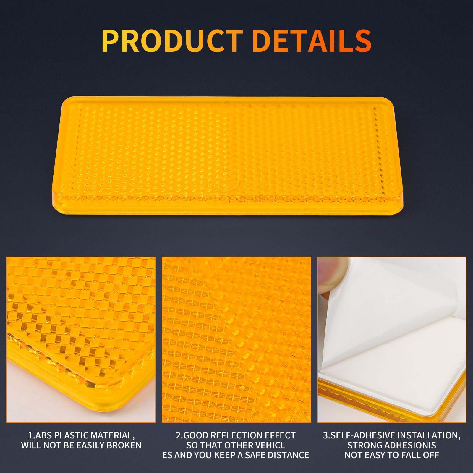 Twipp Set Di 4 Riflettori Retrovisori, Rotondi, 60 Mm, Con - Foto 5