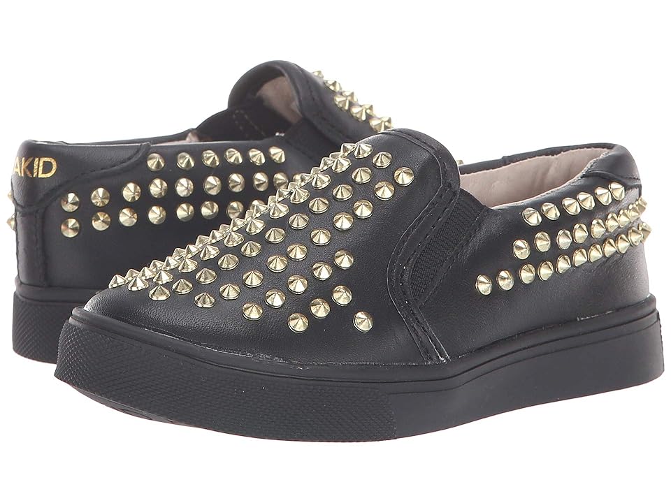 

AKID Brand Liv (Toddler/Little Kid/Big Kid) (Black/Gold Stud) Kids Shoes