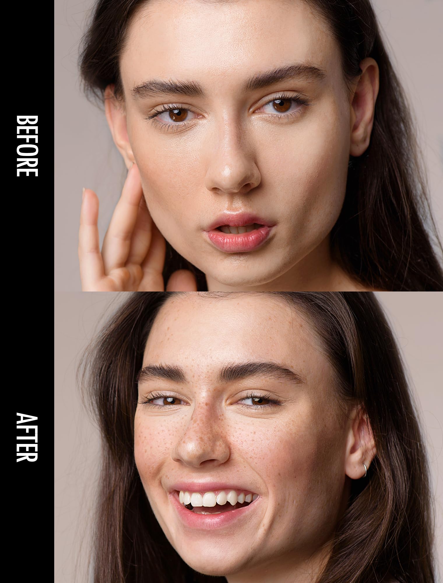Anglicolor Lentiggini Finte,Freckle Maker,Timbro per lentiggini,lunga durata, impermeabile,a prova di sbavature,facile trucco naturale baciato dal sole, adatto a tutti i tipi di pelle (#02 Medium)