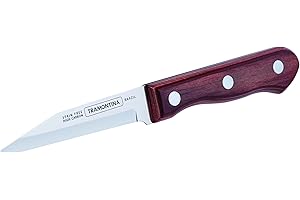 Paring Knife 3" Stainless Steel Display, Redwood