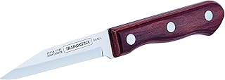Tramontina Paring Knife 3" Stainless Steel Display, redwood