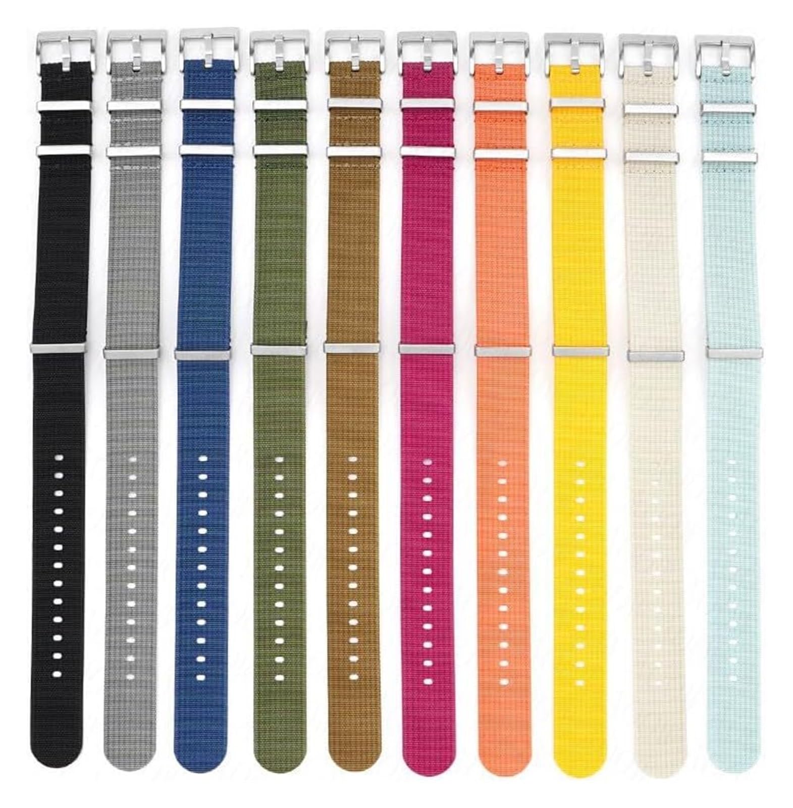 Remplacement du bracelet de la montre intelligente Bracelet en toile de Nylon for hommes, 20mm 22mm, Sport universel, respirant, Durable, accessoires de Bracelet de montre