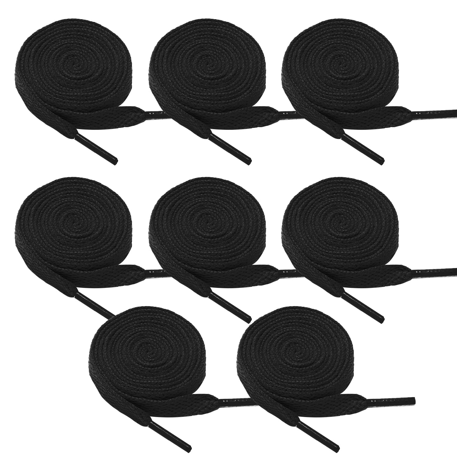 Polar Rabbit 8 Pairs Colorful Shoe Laces Flat Shoelaces for Sneakers Skate Shoes Boots 32" to 59" Length Shoe Laces Strings