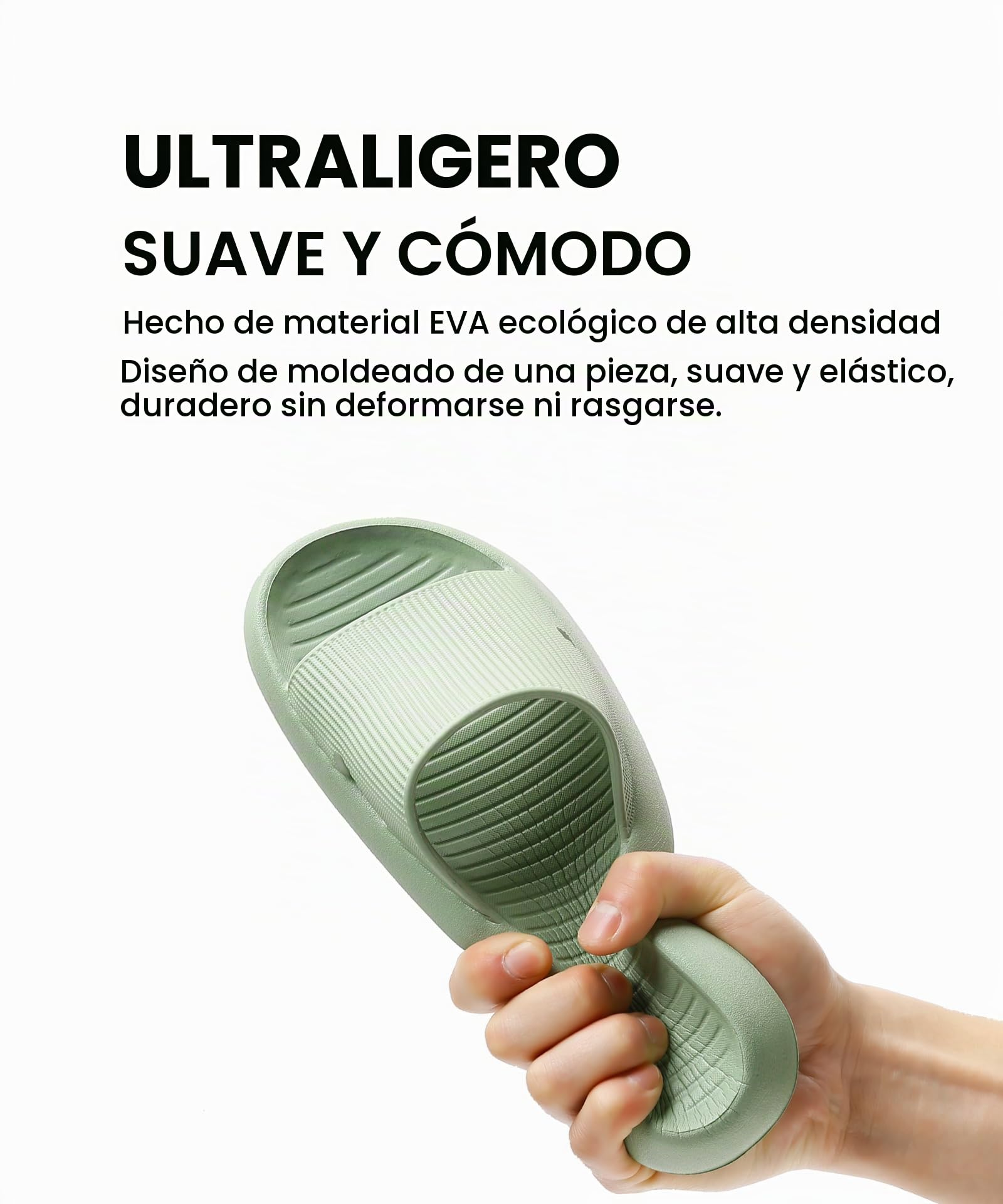 Anmerl Chanclas de Ducha Antideslizantes EVA Secado Rápido para Playa Piscina