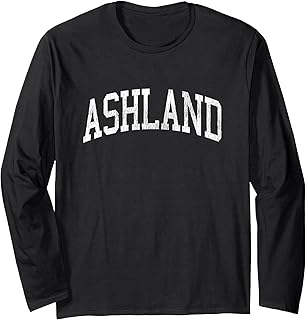 Ashland Kansas KS Vintage Athletic Sports Design Long Sleeve T-Shirt