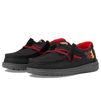 Hey Dude Kids Wally Hot Wheels Boys Shoes Black/Multi