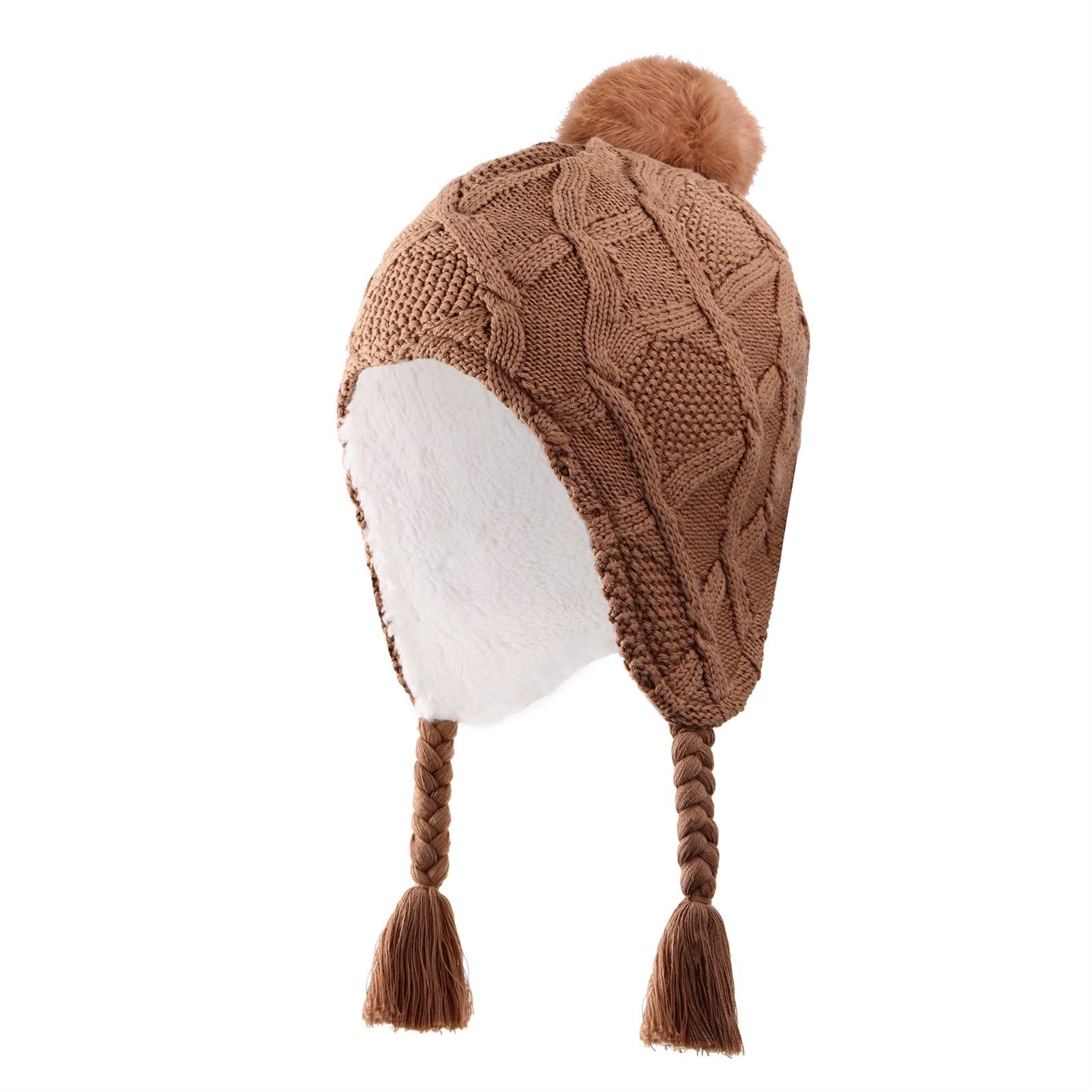 YEXIATODO Kids Pom Beanie For Boys Girls Comfortable Soft