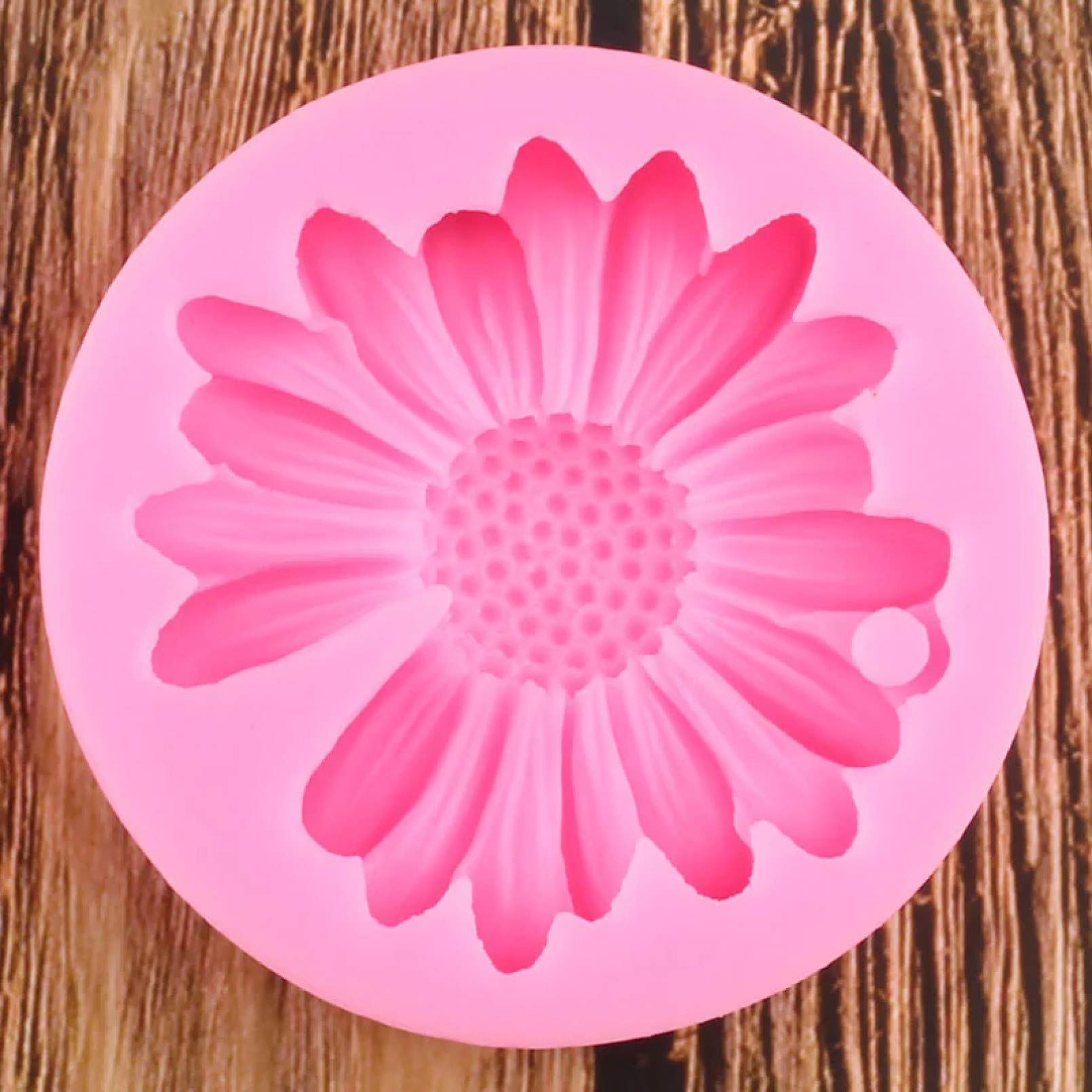 MYPRACS Juego De 4 Moldes De Silicona Con Forma De Margaritas, Crisantemos Y Rosas – Para Pasteles, Pasta De Goma, Chocolate, Cupcakes Y Arcilla Polimérica