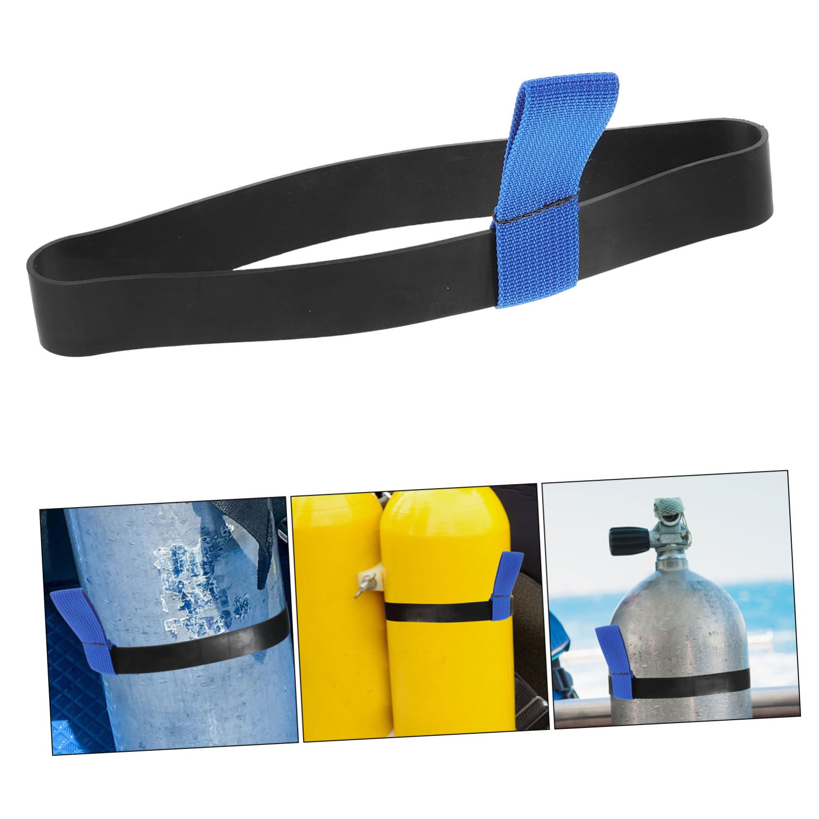 5 Pièces Sangle Robuste pour Bouteille de Plongée Bleue Fixation Sécurisée et Stable pour Équipement de Plongée Sangle Dattache Polyvalente pour Plongeurs sous Marins