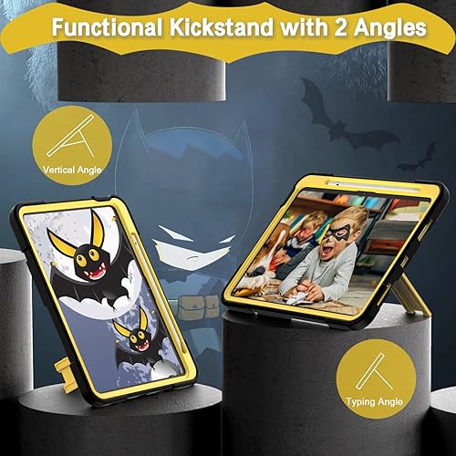 Miniatura 3 de YIMIKOL Funda para iPad de 10 generación para niños de 10.9 pulgadas 2022, delgada y resistente, a prueba de golpes, con soporte integrado para iPad