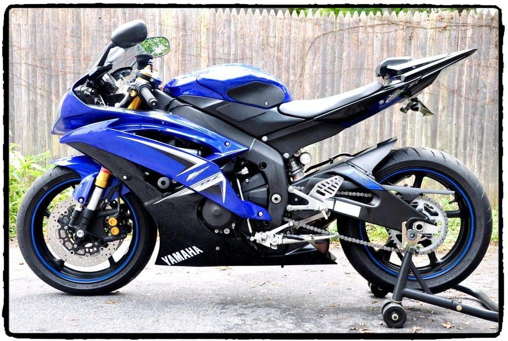 TechSpec Gripster Tank Grips - Compatible with Yamaha R6 (2008-2016) Includes TP #6 – 62-0075-SS - Snakeskin