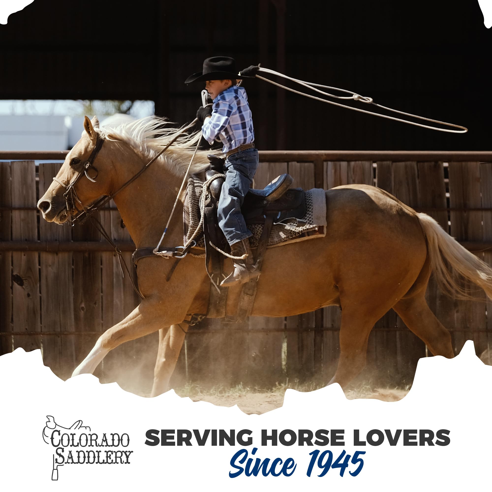 Amazon | Colorado Saddlery キッズ シルバードットロープ 本物の丈夫  