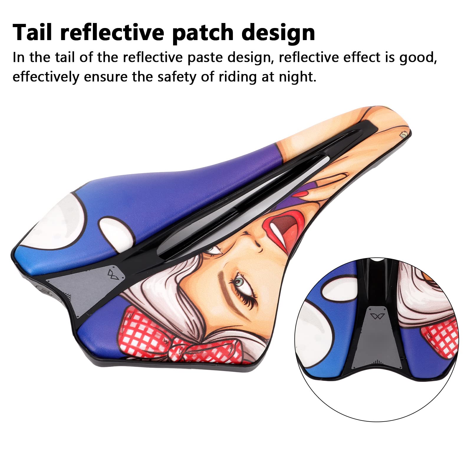 2 Pcs Selle de Vélo de Montagne Trou Creux Grande Selle Siège