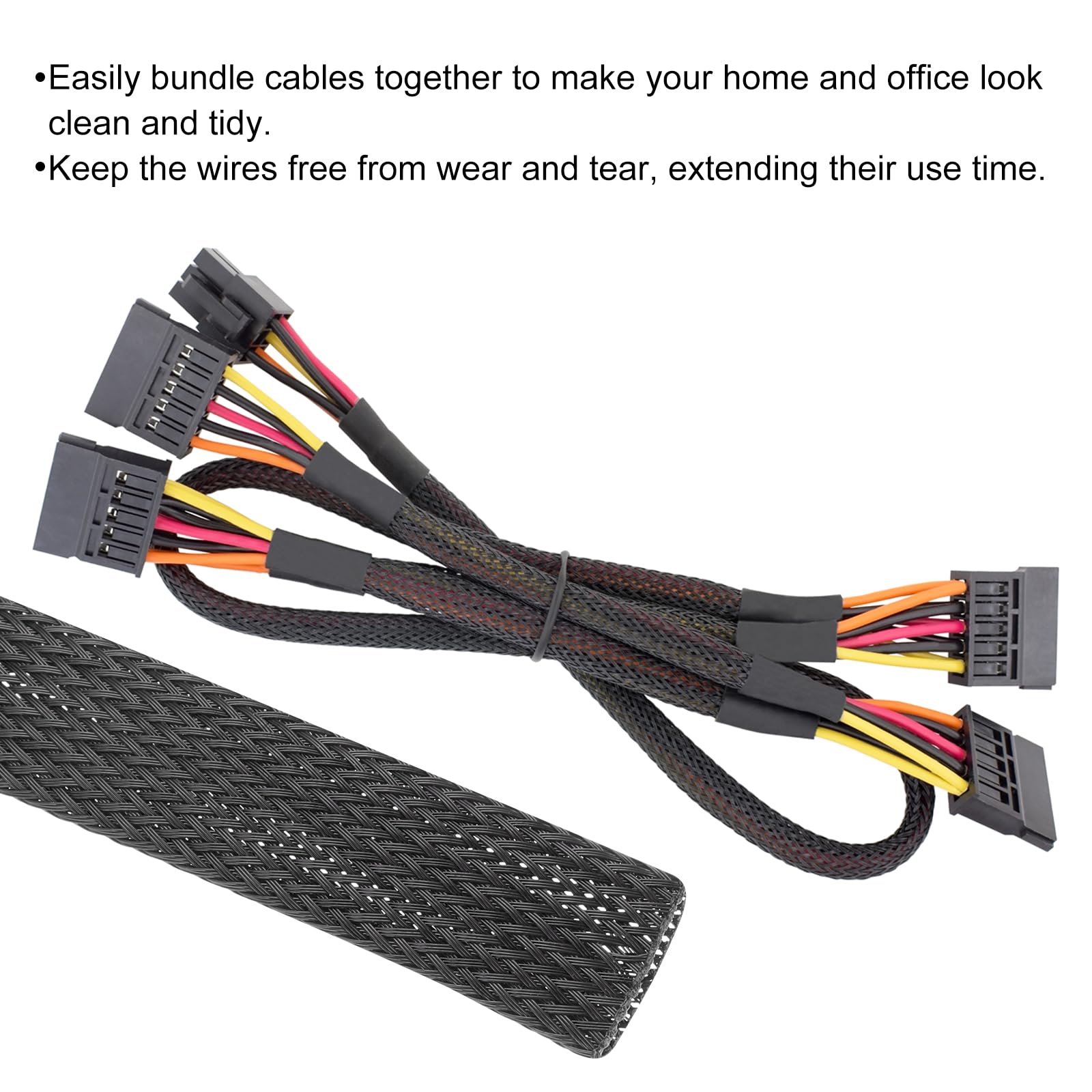 Rebower 25ft PET Expandable Wire Loom 1 Inch - Image 4