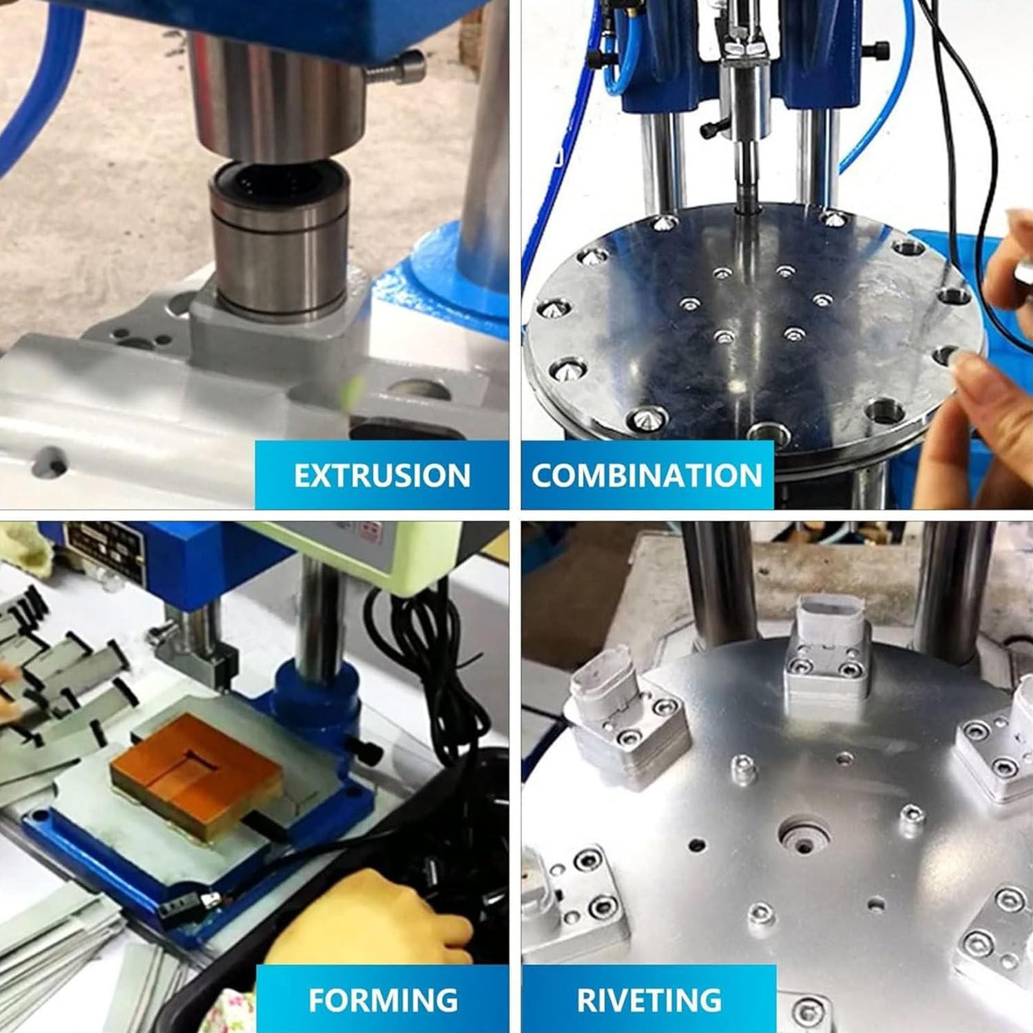 Punzonadora neumática vertical de 300 kg, prensa de banco de 0,4 a 0,7 Mpa con controlador, perforadora multifunción con interruptor de pie, para manualidades de cuero y necesidades de taller