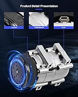 Vista 80 de ECCPP Compresor de CA 1997-2003 apto para Mitsubishi Montero Sport 3.0L 1999-2004 para Mitsubishi Montero Sport 3.5L Compresor de aire acondicionado