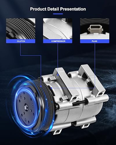 Miniatura 80 de ECCPP Compresor de CA 1997-2003 apto para Mitsubishi Montero Sport 3.0L 1999-2004 para Mitsubishi Montero Sport 3.5L Compresor de aire acondicionado