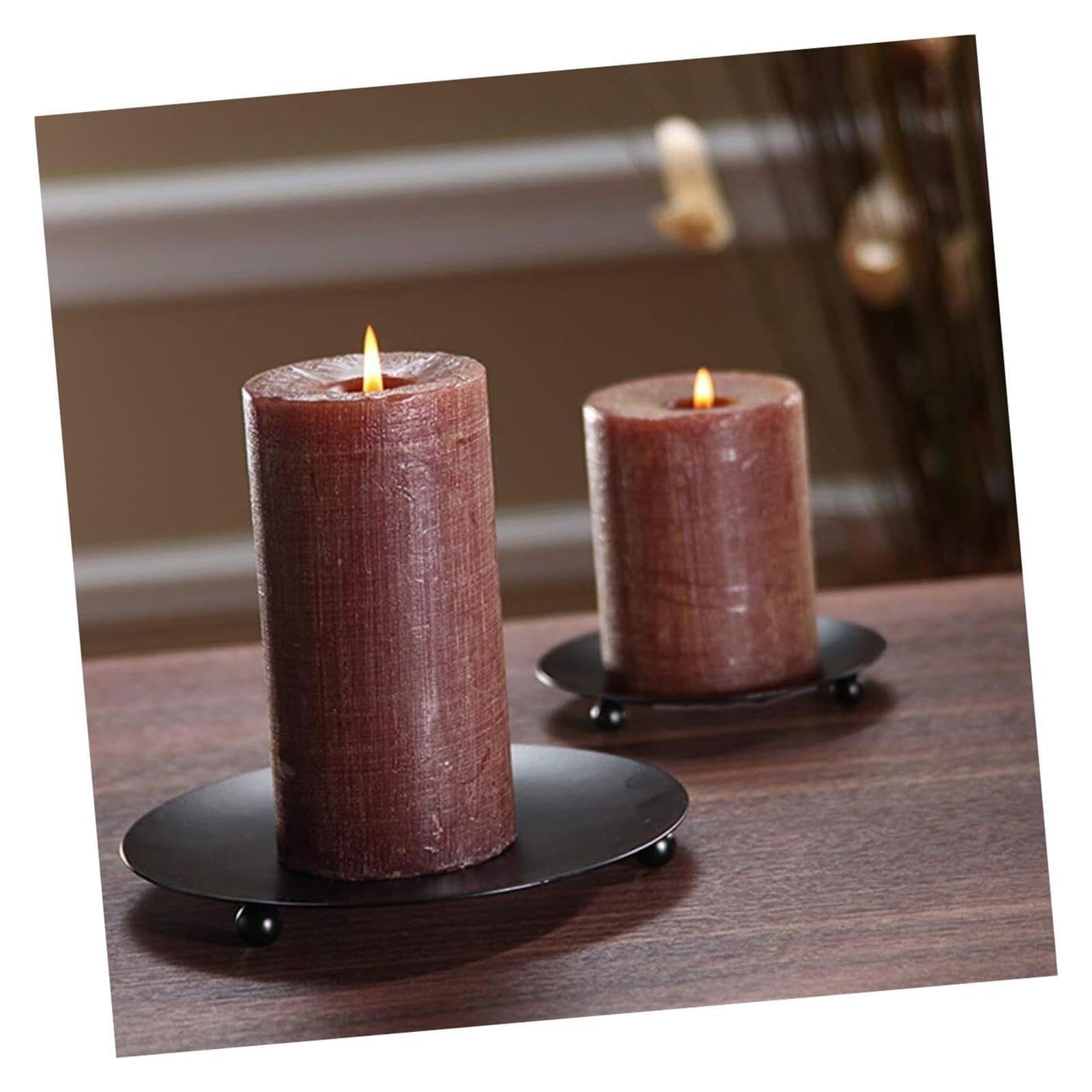 Kerzenständer Kerzenhalter aus Eisen, 4 Stück, schwarz, stabile Tischdekoration for Zuhause Wohnaccessoires
