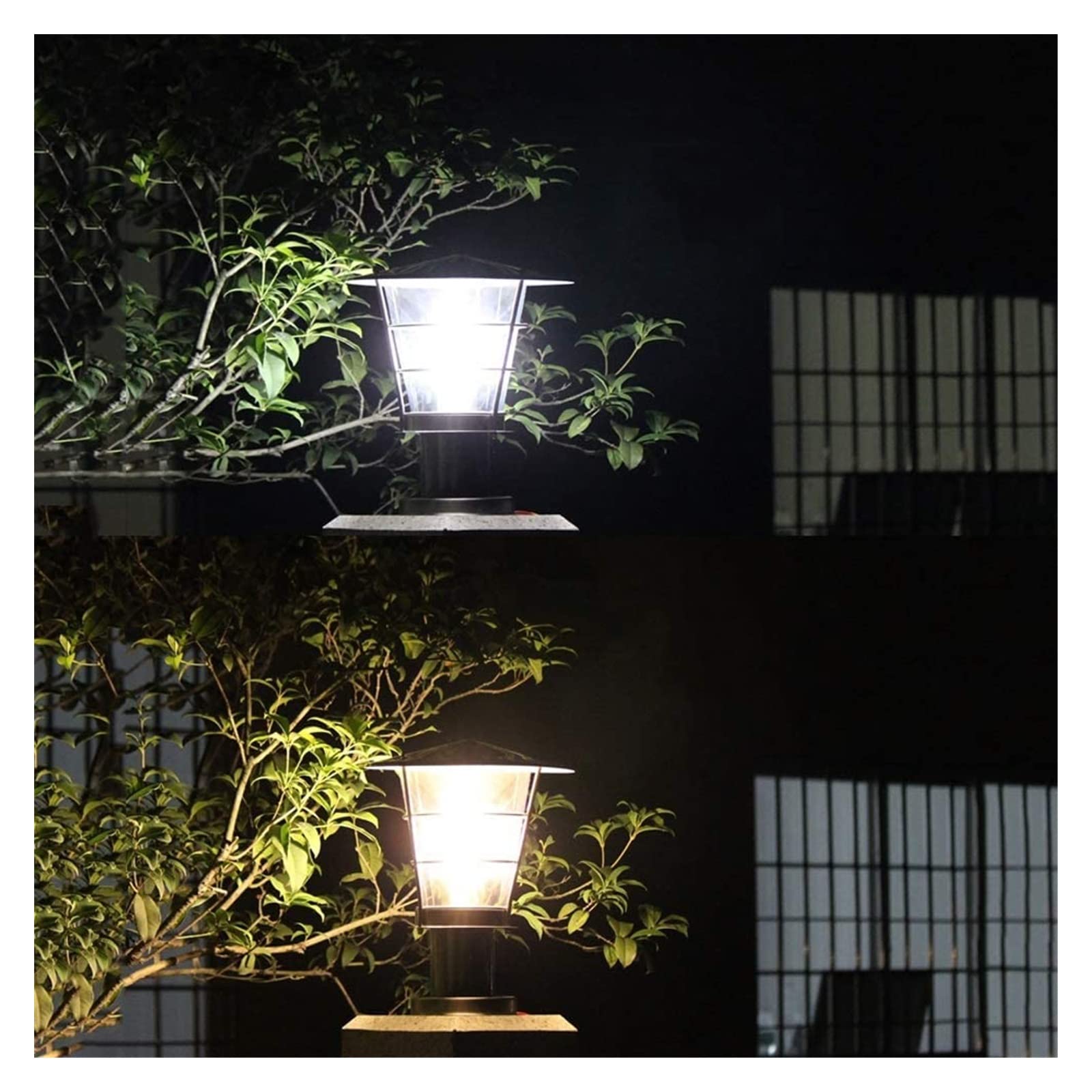 Luce da cortile Lampada da esterno per esterni Acciaio inossidabile Luci da palo in acrilico impermeabile Lampade a colonna semplici Porta da giardino Strada Parco Casa Villa Illuminazione Luci a