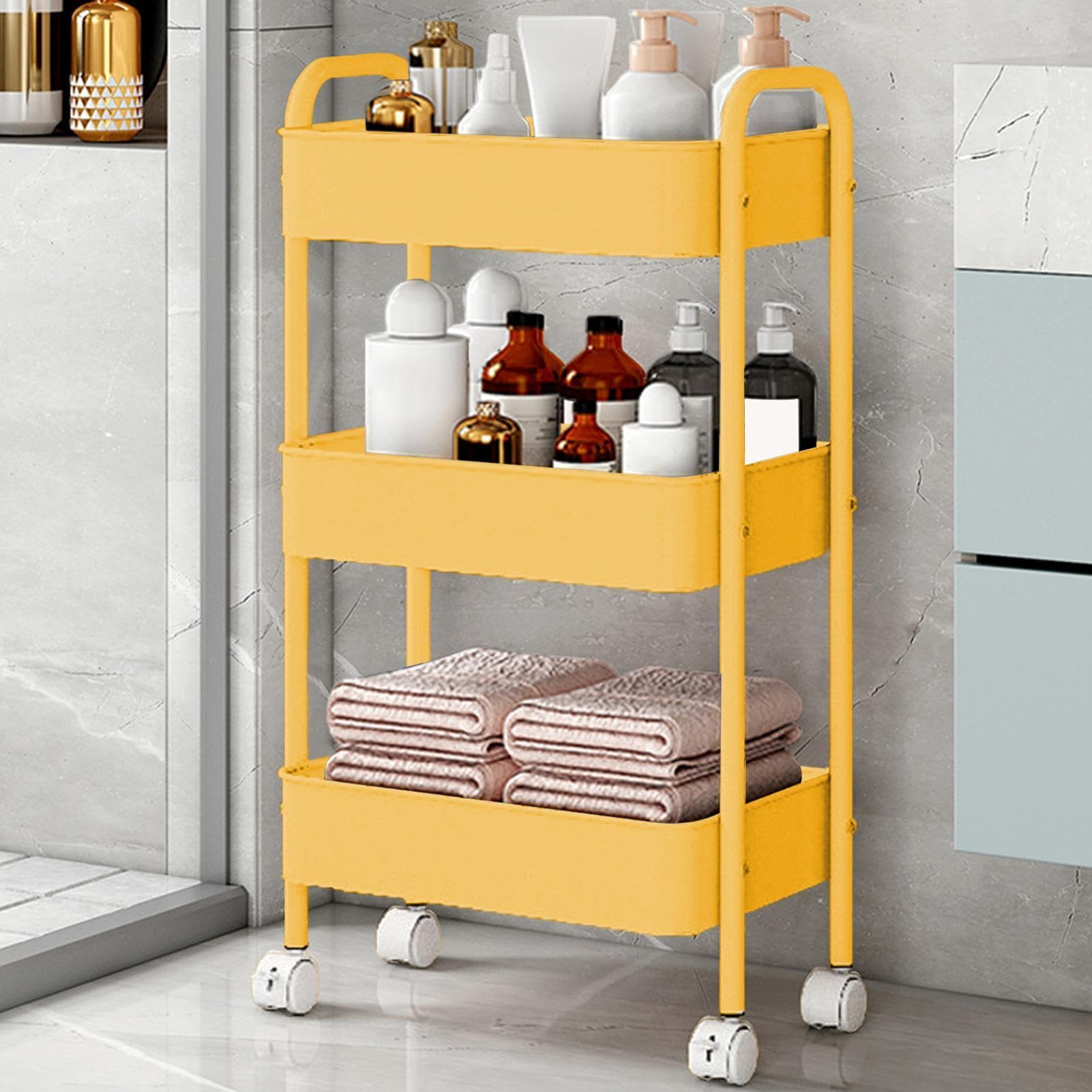 Generisch Carrello portaoggetti con ruote, grande