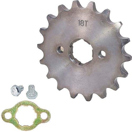 Piñón delantero para motocicleta de 420-18T-0.787 in compatible con 50cc 70cc 90cc 110cc 125cc 140cc 160cc Dirt Pit Bike Mini Bike ATV Quad Wheeler