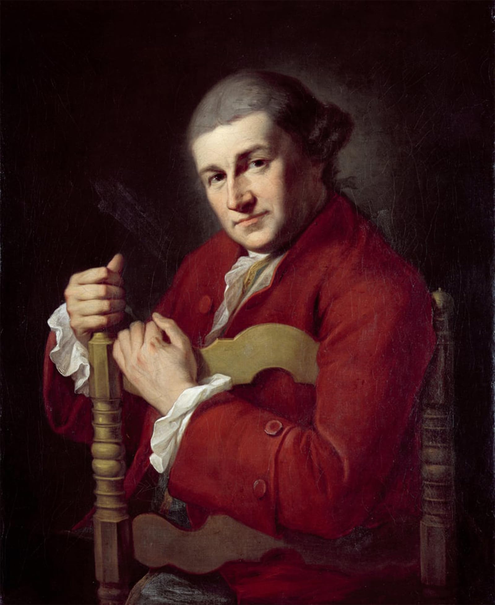 POSTERIIk Vintage Art Print Images Pictures Print David Garrick by Angelica Kauffmann Modern Colour Posters for Office Home Decor 60x90cm