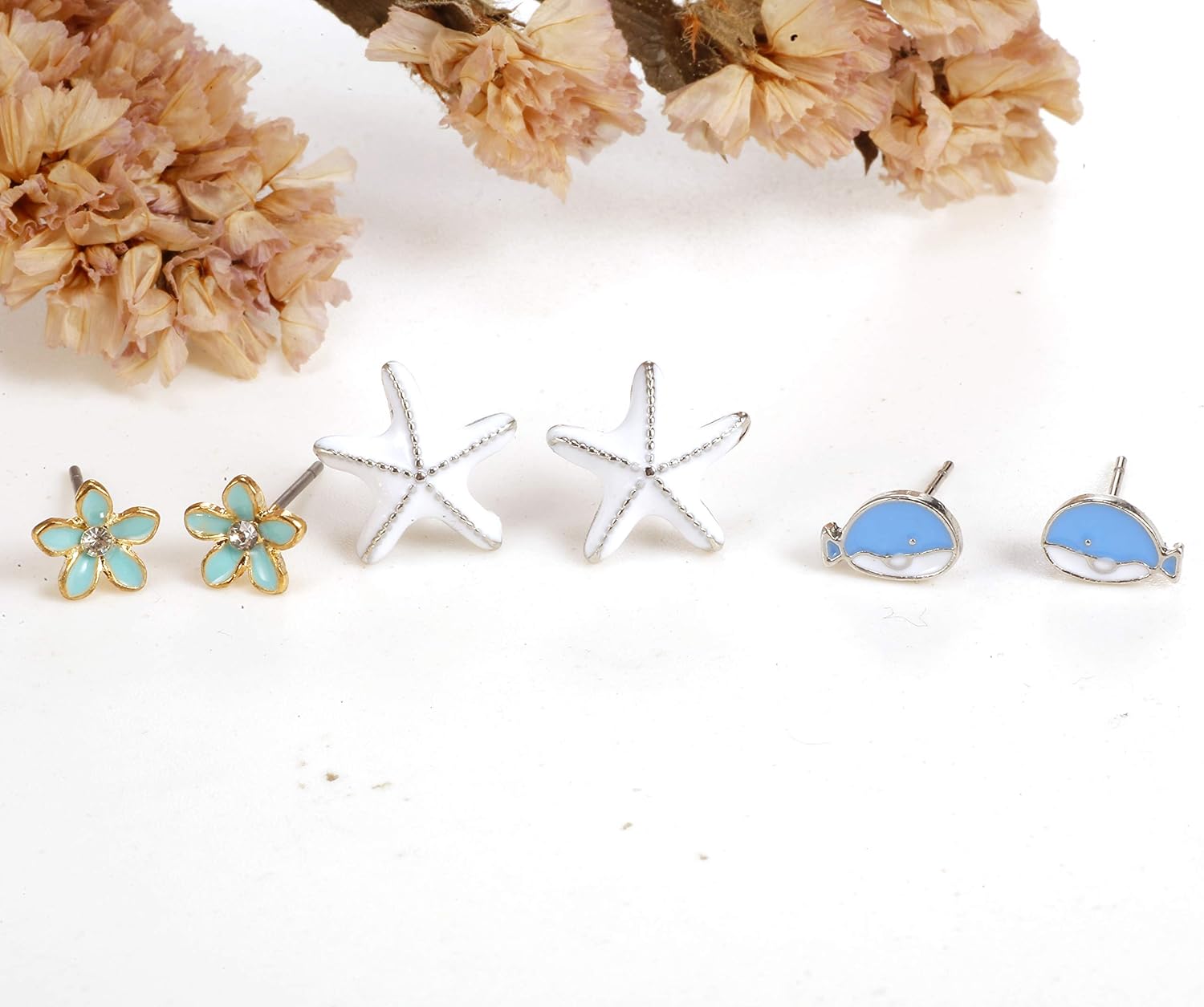 Colorful Charms: 33-Pair Hypoallergenic Earrings for Sensitive Ears with Stainless Steel Post -Assorted Cute Stud Earring Set - Image 2