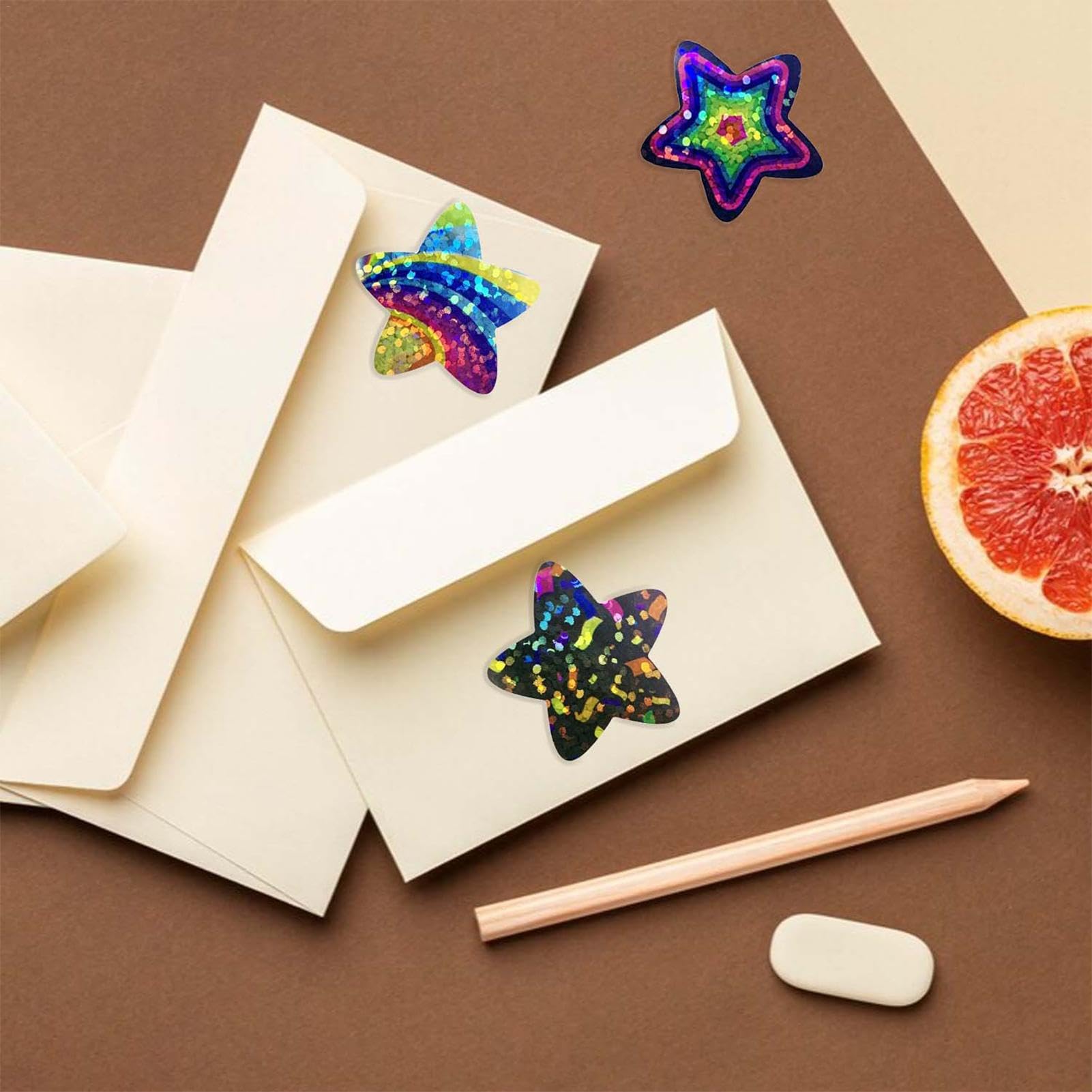 500 Adesivi A Stella Sorridente Brillanti Per Ricompensa: Olografici E Colorati, Perfetti Per Insegnanti, Grafici Dei Compiti E Motivazione Bambini