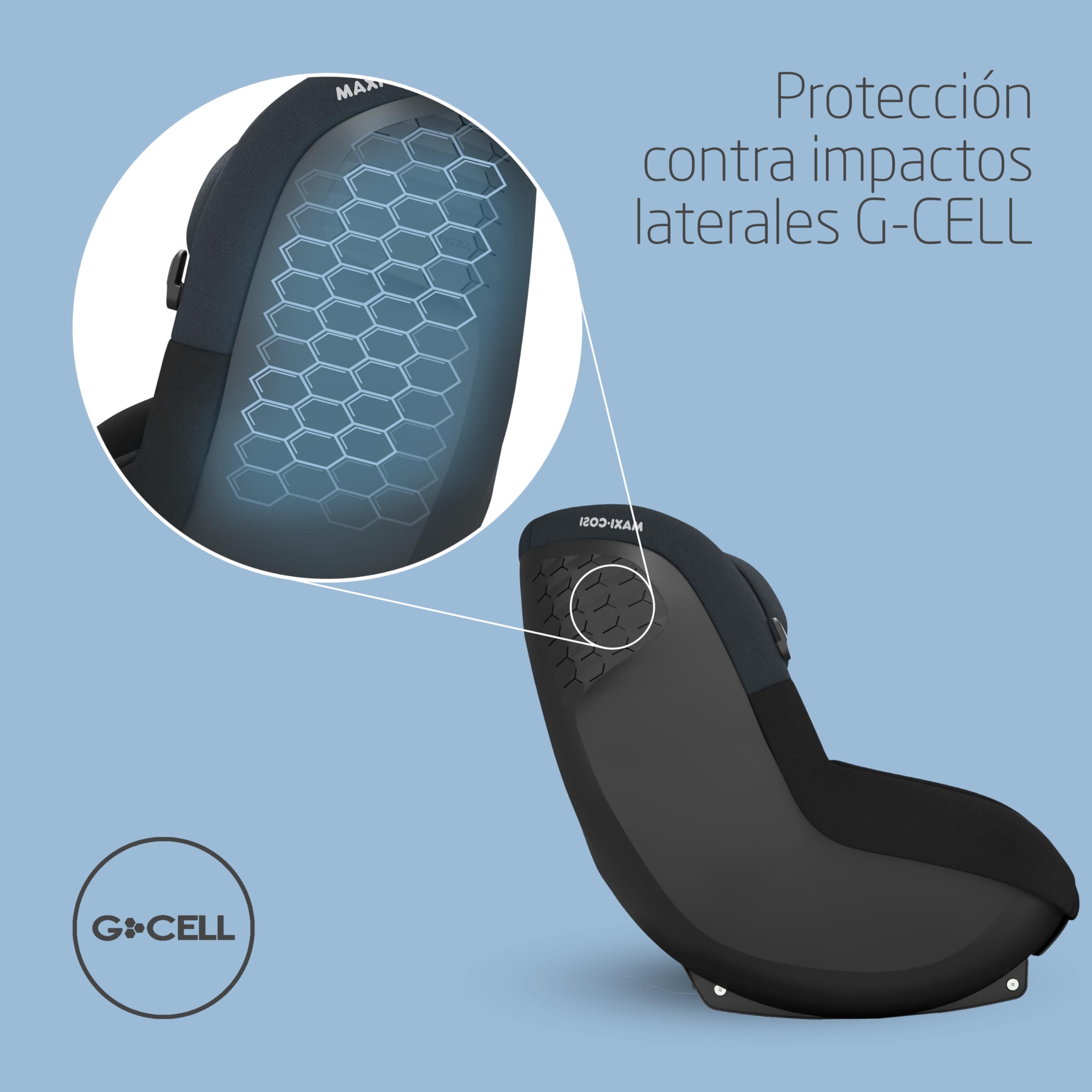 Maxi-Cosi FamilyFix S i-Size Base silla coche ISOFIX, Silla coche bebé Pebble S i-Size, Silla coche niño Pearl S i-Size - Instalación Click & Go, 0-4 a, 0-18 kg, 40-105 cm, Tonal Graphite