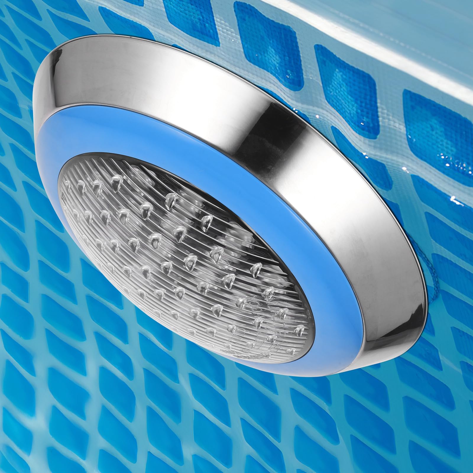 GALPADA LED Poolbeleuchtung mit Fernbedienung 24w Unterwasser LED Leuchte in Blau aus Edelstahl Undpc für Einfache Farbanpassung und Helligkeitsregelung im Garten