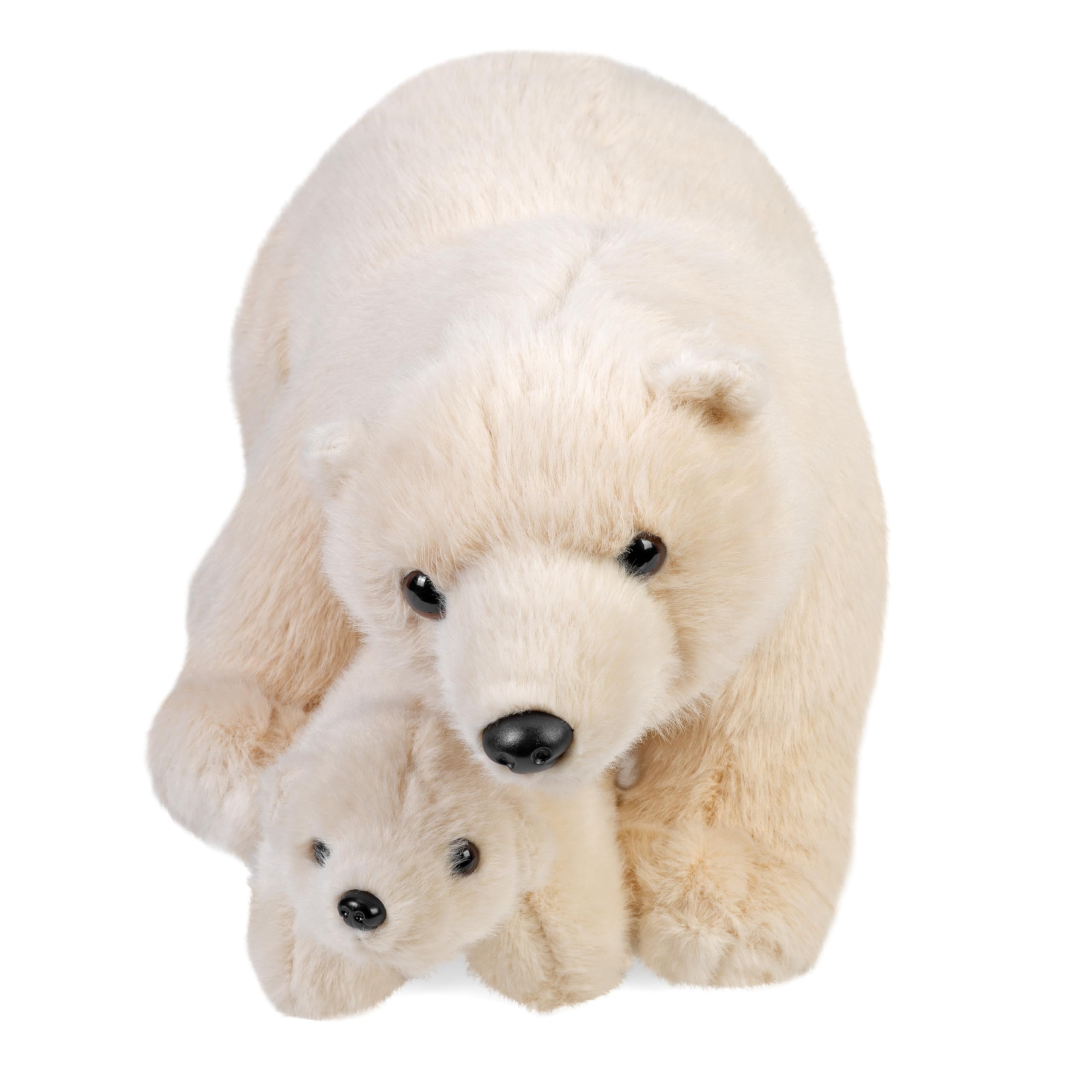 Wild Republic Mom & Baby Polar Bear Stuffed Animal - 12