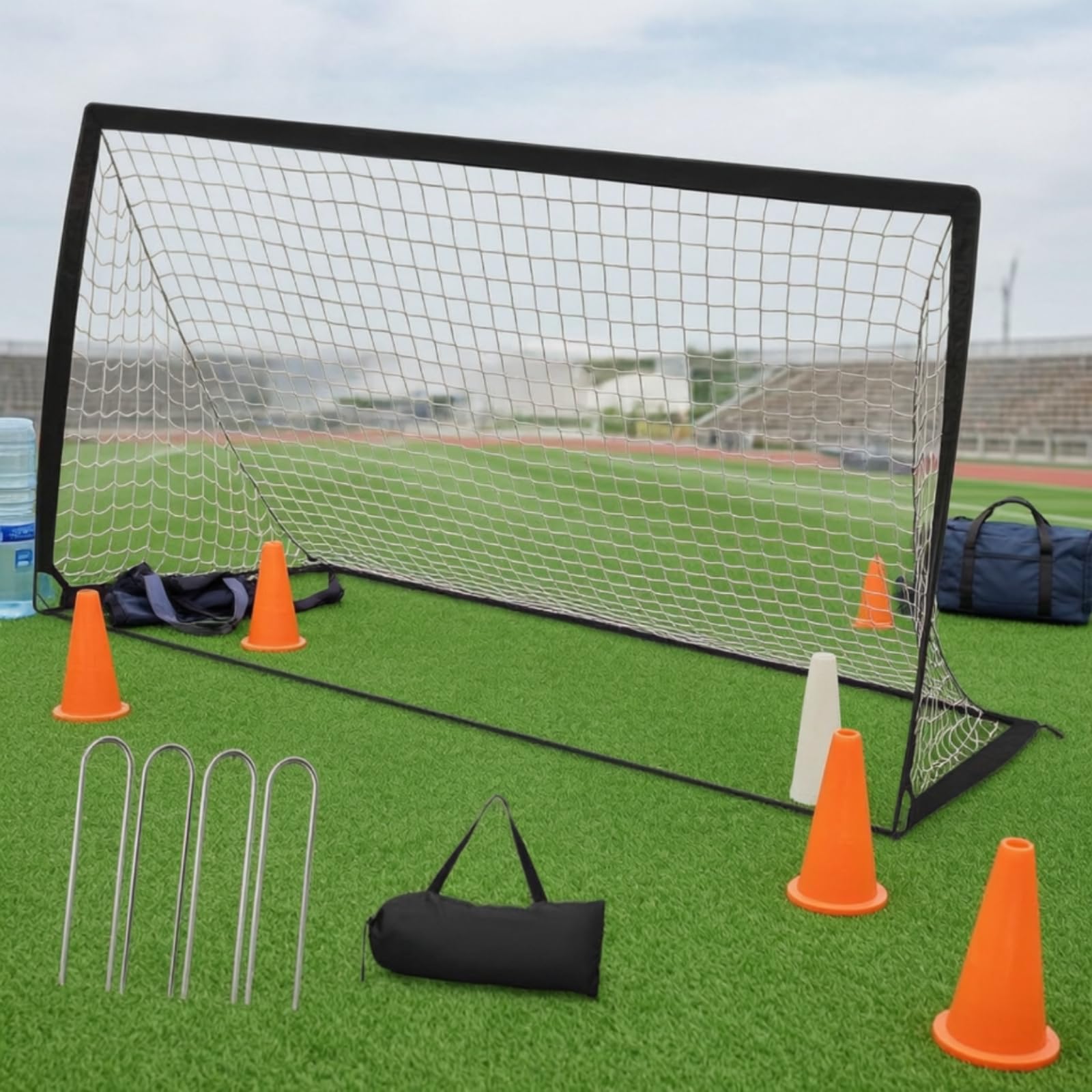 Porta da Calcio Pieghevole Robusto Porta da Borsa Leggera Attrezzatura Sportiva per Ragazzi, Bambini