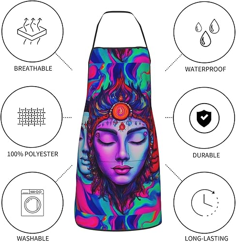 Miniatura 6 de Delantal para parejas que cocinan, juego de delantales de cocina