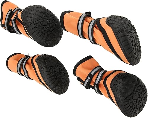 Miniatura 4 de Zapatos de perro Protector de patas, transpirable para evitar resbalones, resistente al desgaste, reflectante, suave, zapatos para perros para