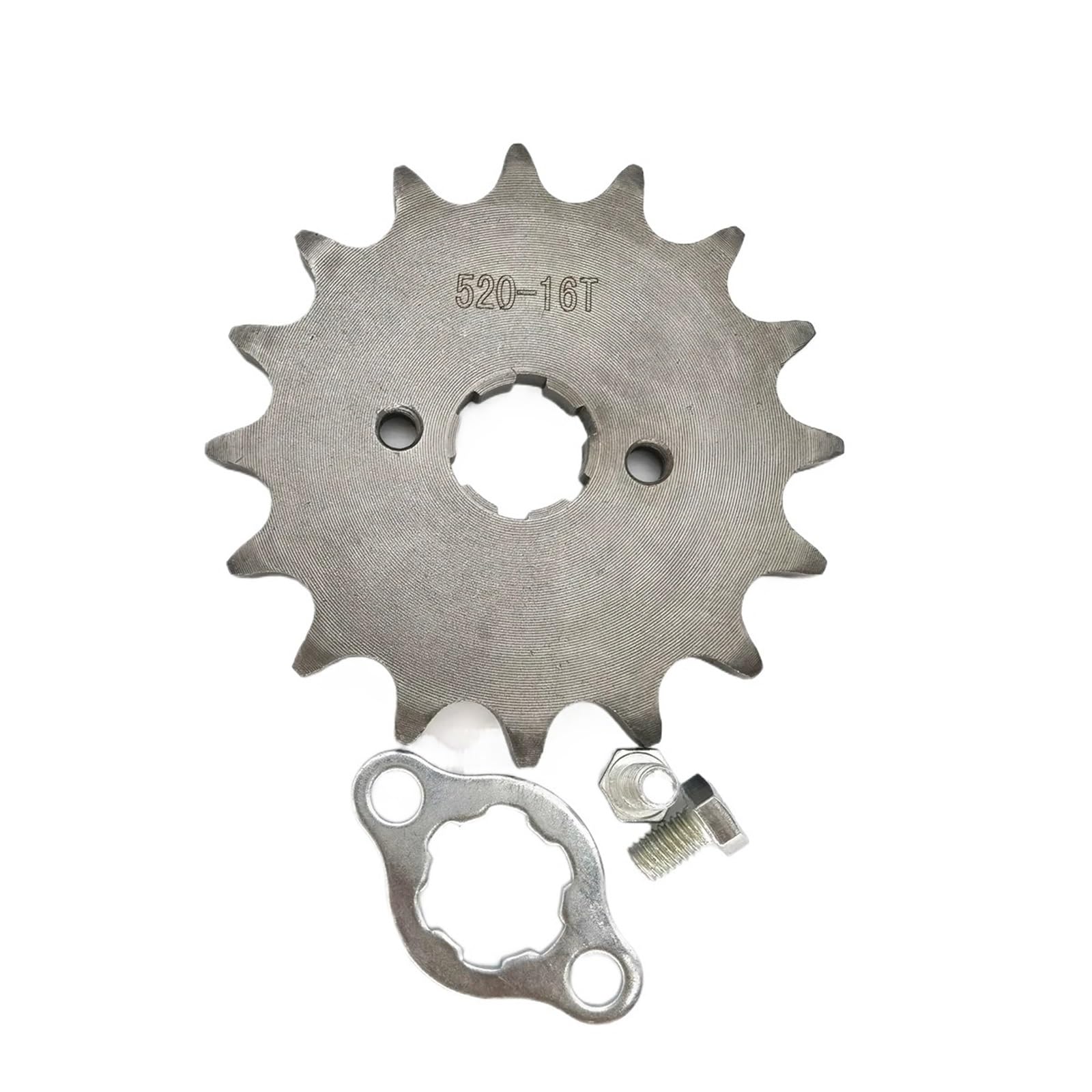 NKURTPC Motorcycle Sprocket 520 10t 15T 16T 17T 18T 19T 20T Tooth 20mm ID Front Engine Sprocket For ATV Motorcycle(520 20mm 16T)