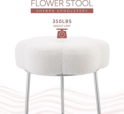 Miniatura 36 de Linon Talulah - Taburete de terciopelo blanco y metal dorado Blanco,Azul claro,Verde claro,Crema Sherpa,https://www.amazon.com/dp/undefined